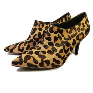 Calvin Klein Nevah Leopard Ankle Booties sz 9.5M